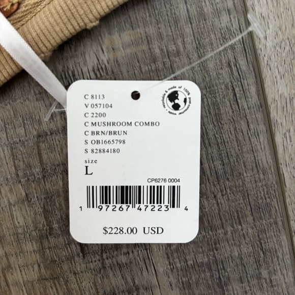 Free People Grams Attic Sweatshirt Large NWT - Picture 2 of 3